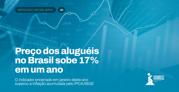 Preço médio de locação de imóveis no Brasil, tem alta de 17%